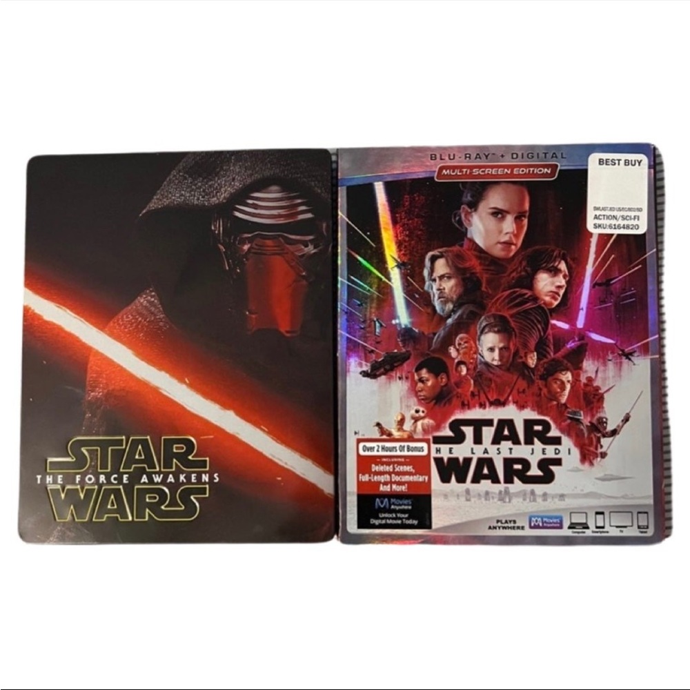 Star Wars: Force Awakens & The Last Jedi (Blue-Ray DVD)